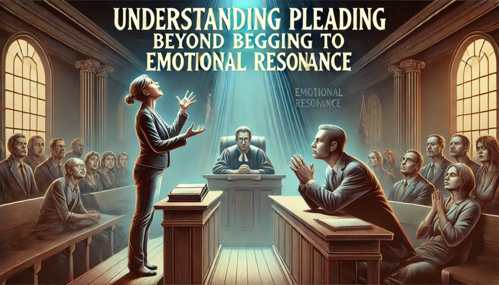 Understanding Pleading: Beyond Begging to Emotional Resonance